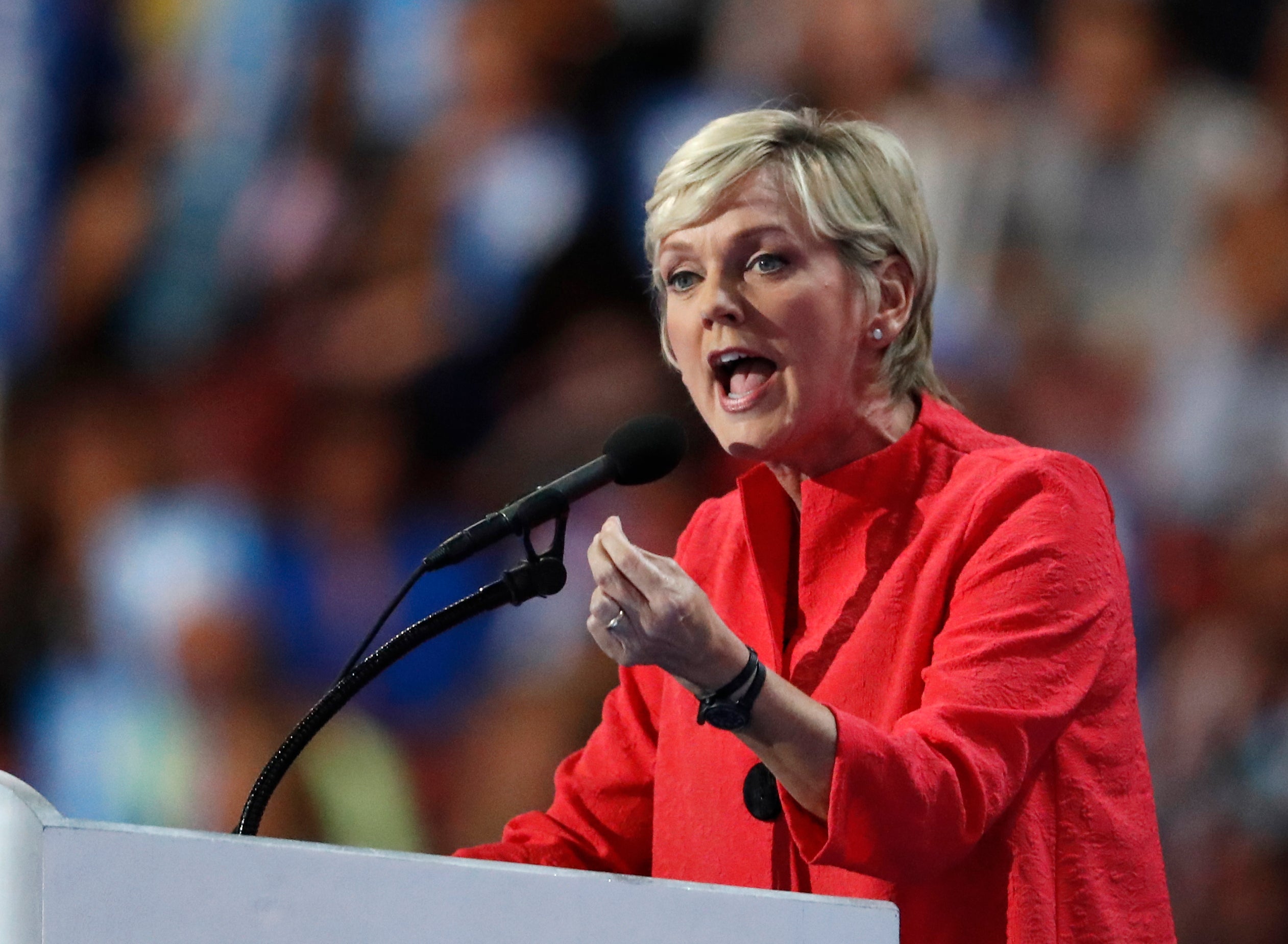 Former Michigan governor Jennifer Granholm, pictured in 2016, is reportedly joining Joe Biden’s proposed cabinet as his energy secretary.