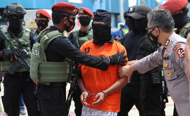 APTOPIX Indonesia Militant Arrest
