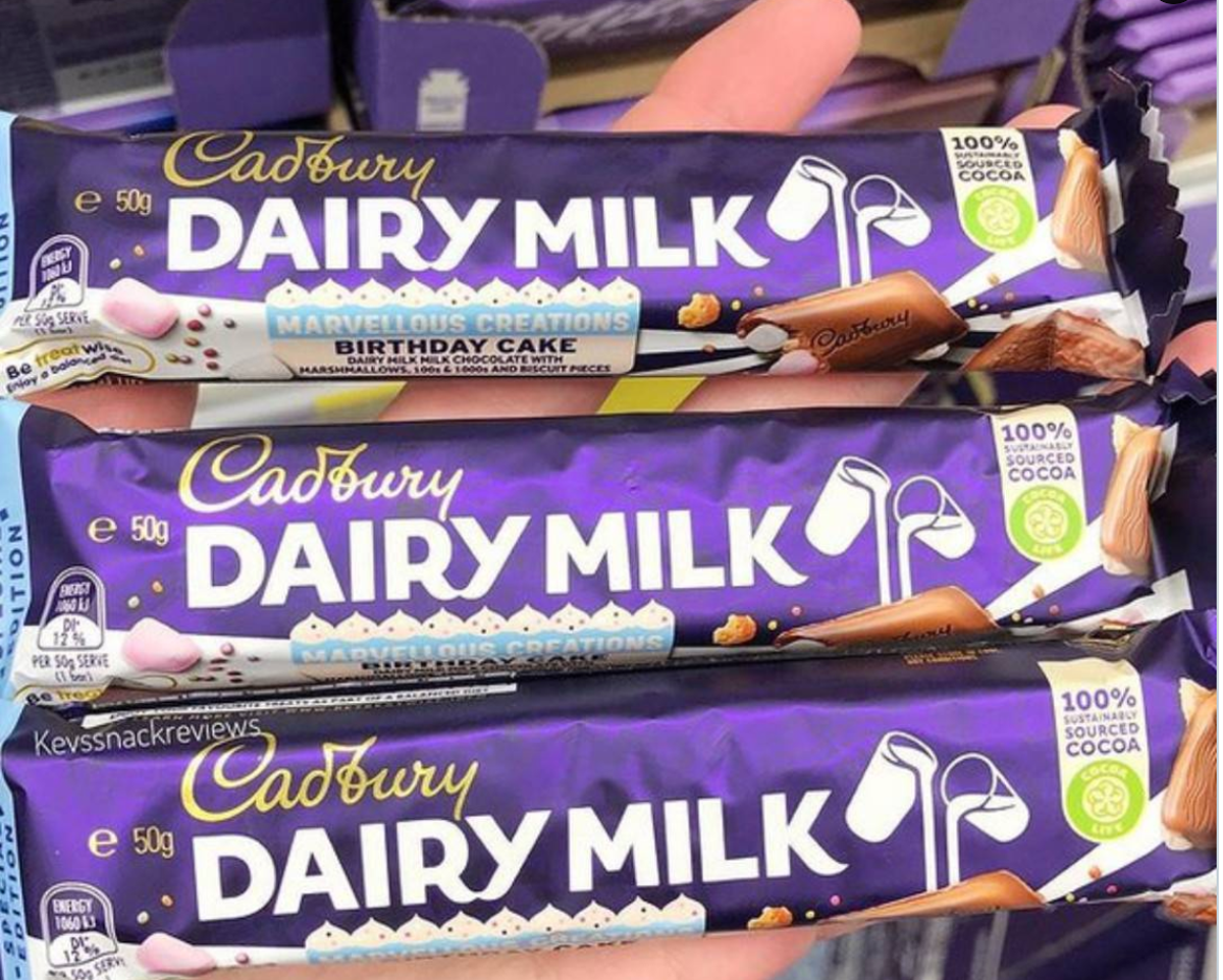 Birthday Cake Flavoured Dairy Milk Bar Now On Sale In Uk 