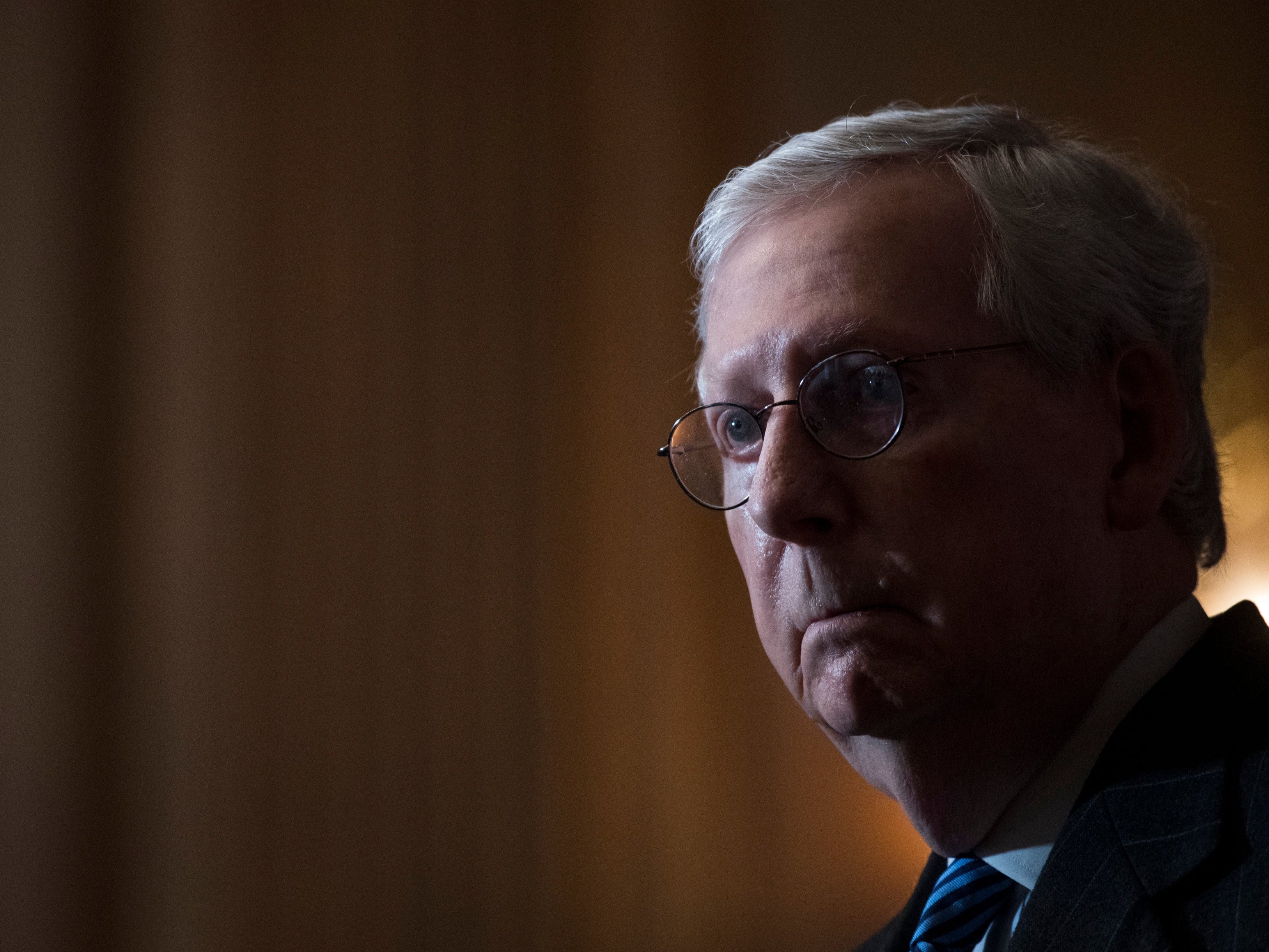 Mitch McConnell, the Senate majority leader, is &nbsp; increasingly stepping away from his one-time partner, Donald Trump