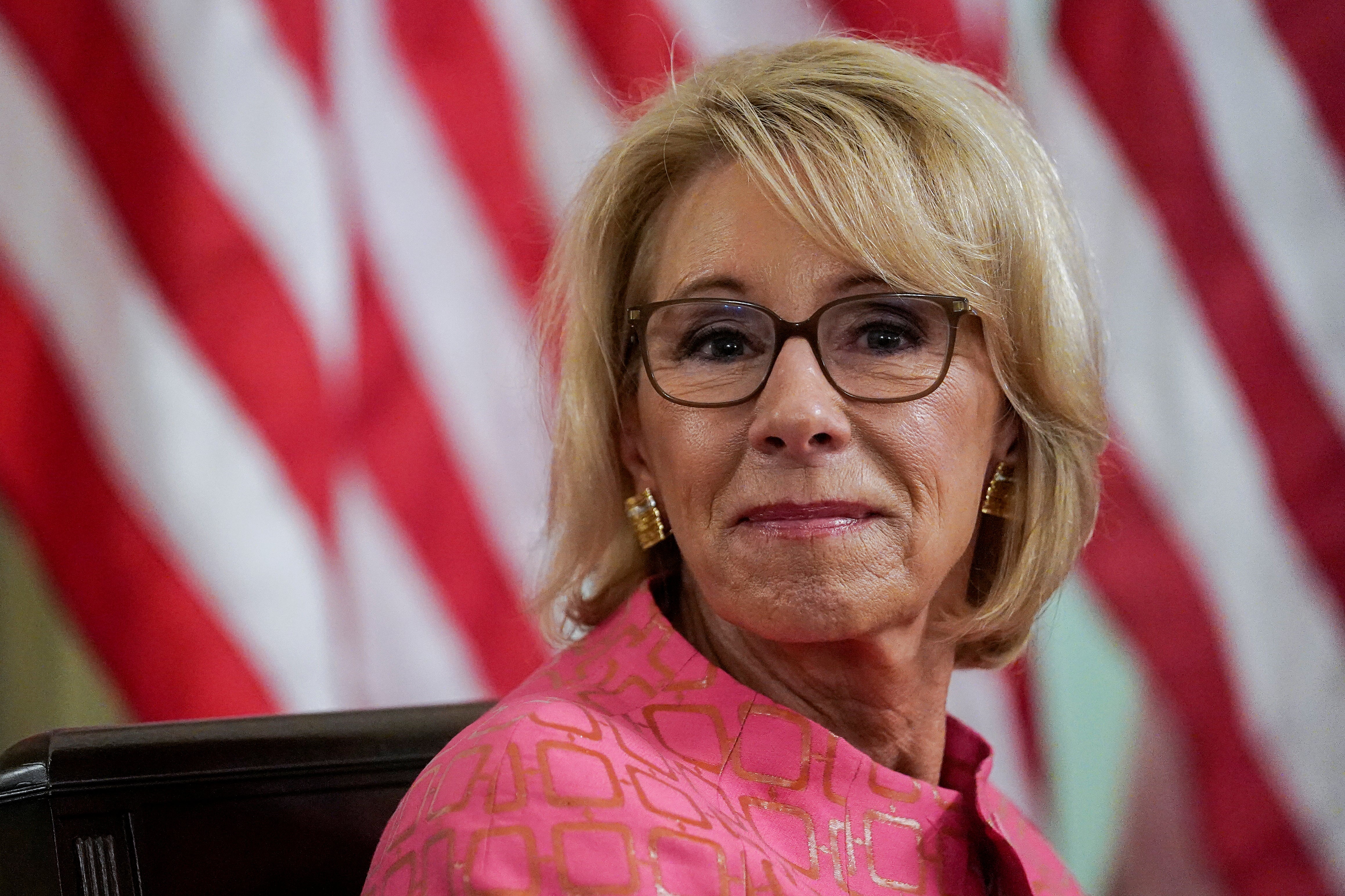 File image: Outgoing education secretary heard asking department to resist Biden administration