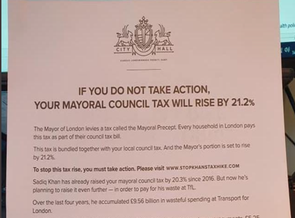 Tory London Mayor Candidate Sent Formal Complaint Over Fake Flyer Campaign The Independent Tory London Mayor Candidate Sent Formal Complaint Over Fake Flyer Campaign The Independent