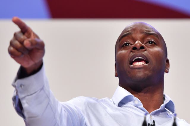 Conservative London Mayoral candidate Shaun Bailey speaks during the Conservative Party Conference on October 3, 2018 in Birmingham, England. Mr Bailey’s campaign has been sent a ‘formal complaint’ over a flyer campaign that has sparked criticism.