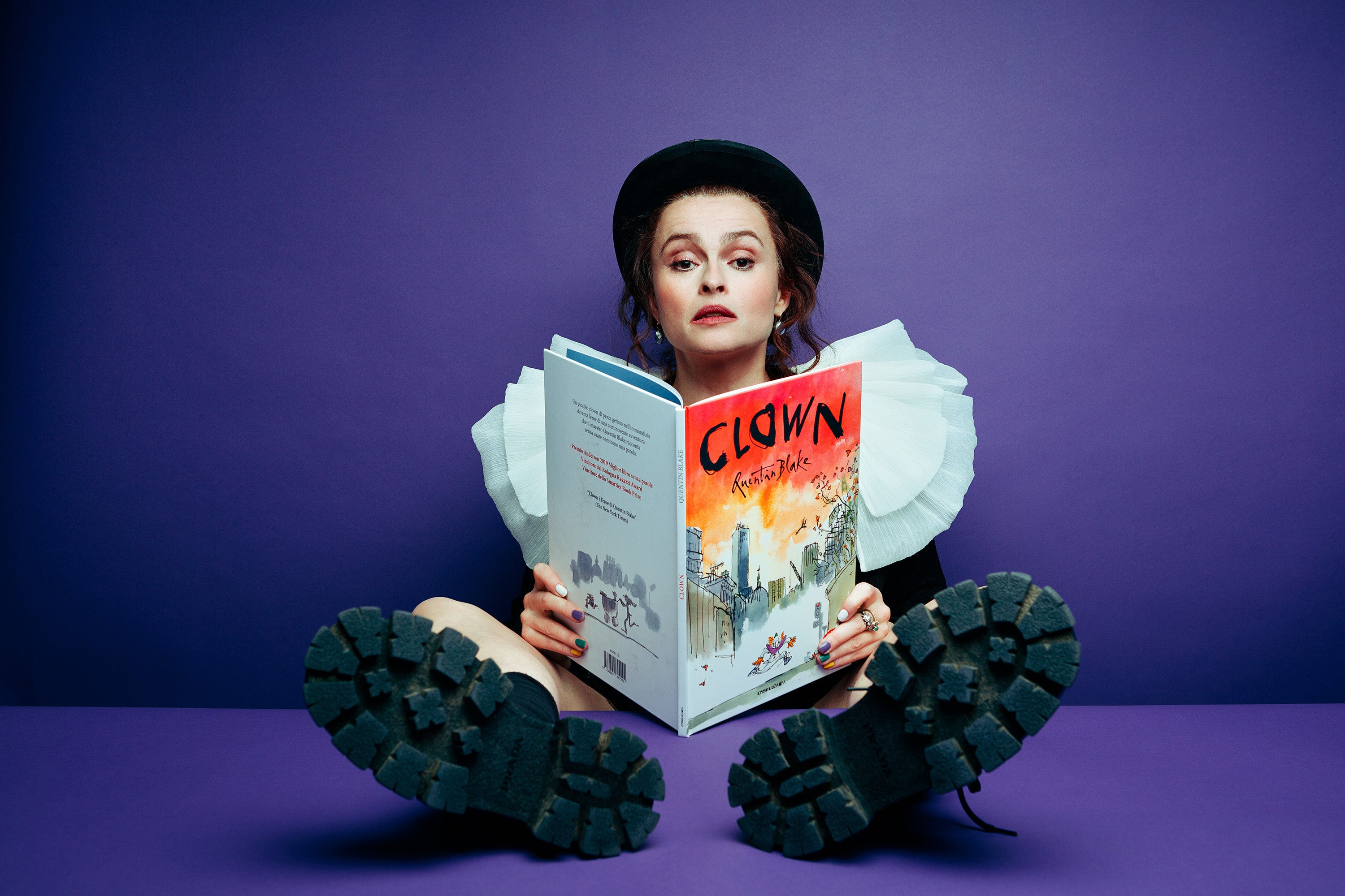 Helena Bonham Carter narrates the animated version of Quentin Blake's Clown