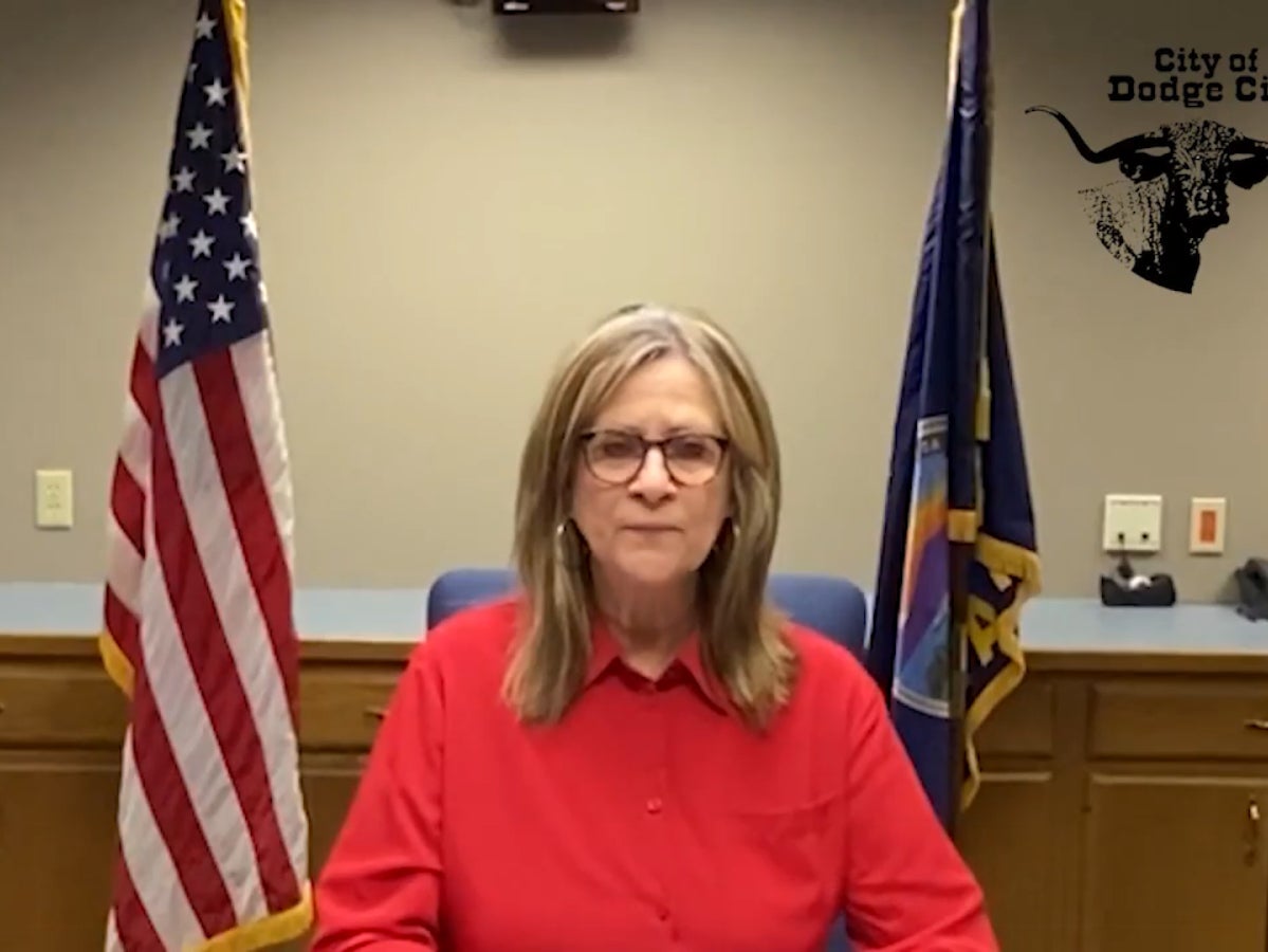 Mayor Joyce Warshaw of Dodge City in western Kansas resigned on Tuesday