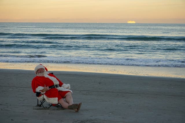 <p>Santa on a beach – what a summer Christmas could look like</p>