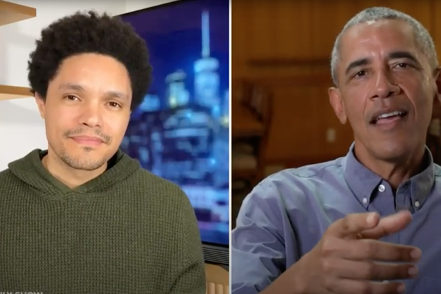 Trevor Noah interviews President Barack Obama on The Daily Show on 15 December, 2020
