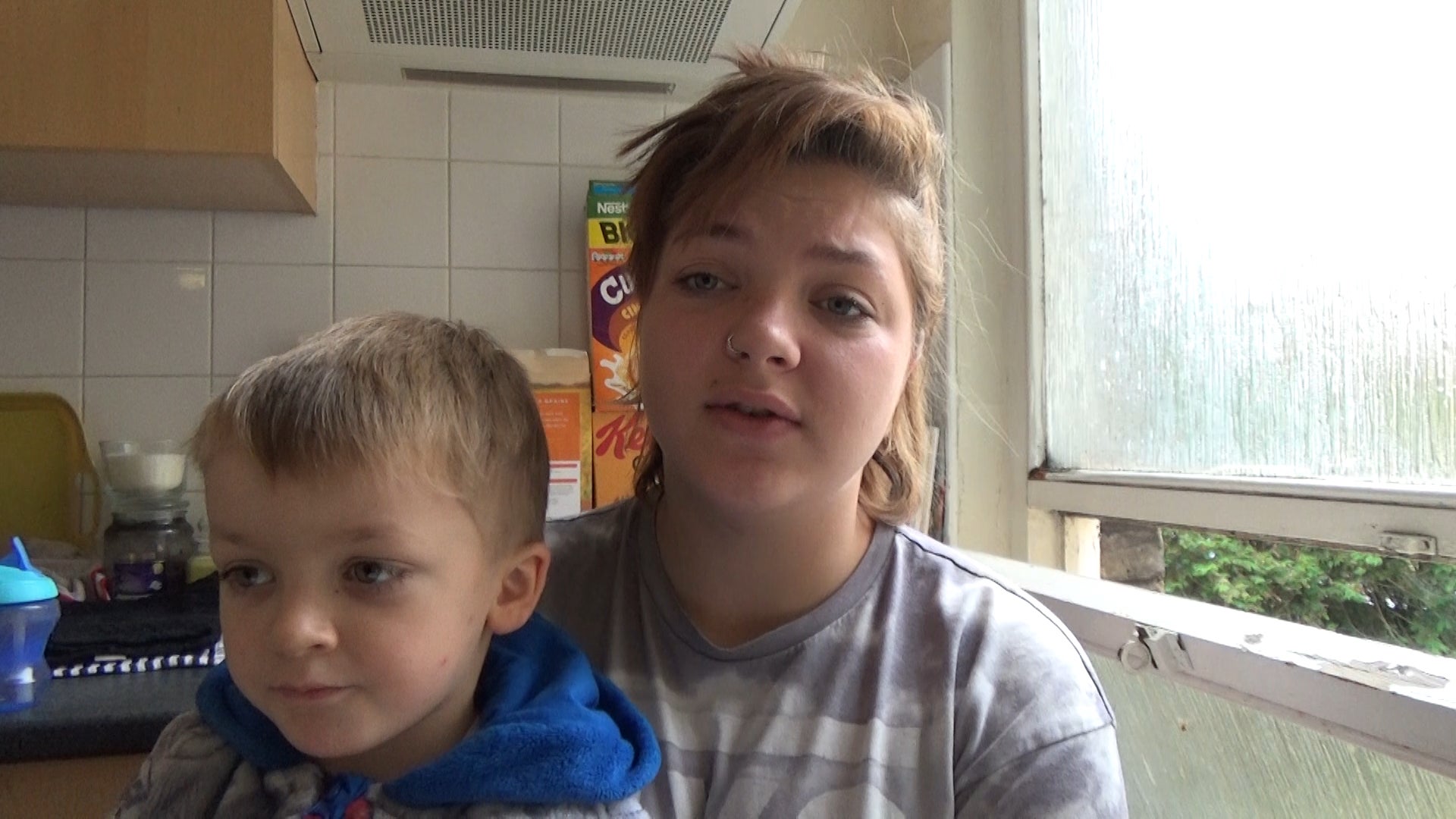 Jenny, one of the 253,000 people living in temporary accommodation across England, said &nbsp;her young children ‘barely any space to eat – let alone play’