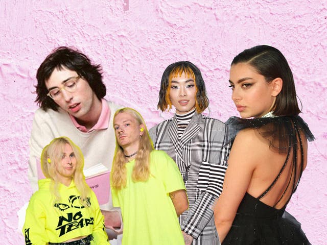 <p>L-R: Duo 100 gecs, AG Cook, Rina Sawayama and Charli XCX</p>