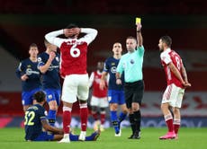 Arsenal battle to point with Southampton despite Gabriel red card