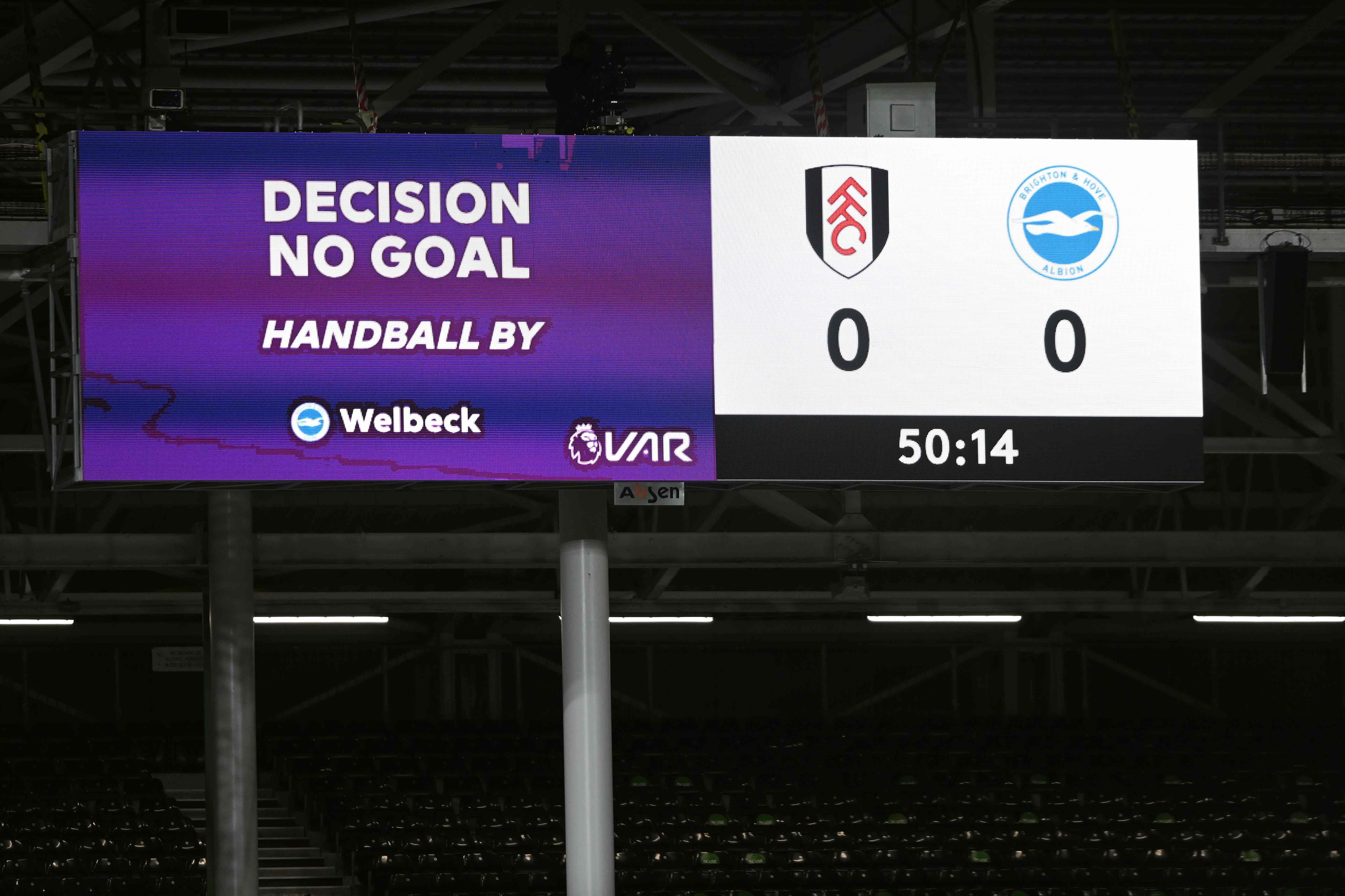 VAR stepped in to preserve Fulham’s clean sheet