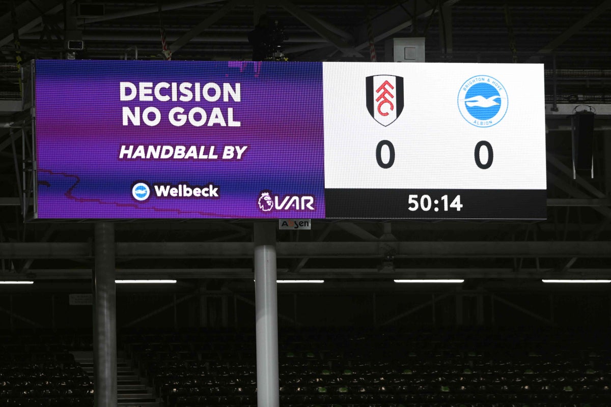 Fulham climb out of bottom three as VAR denies Adam Lallana and Brighton