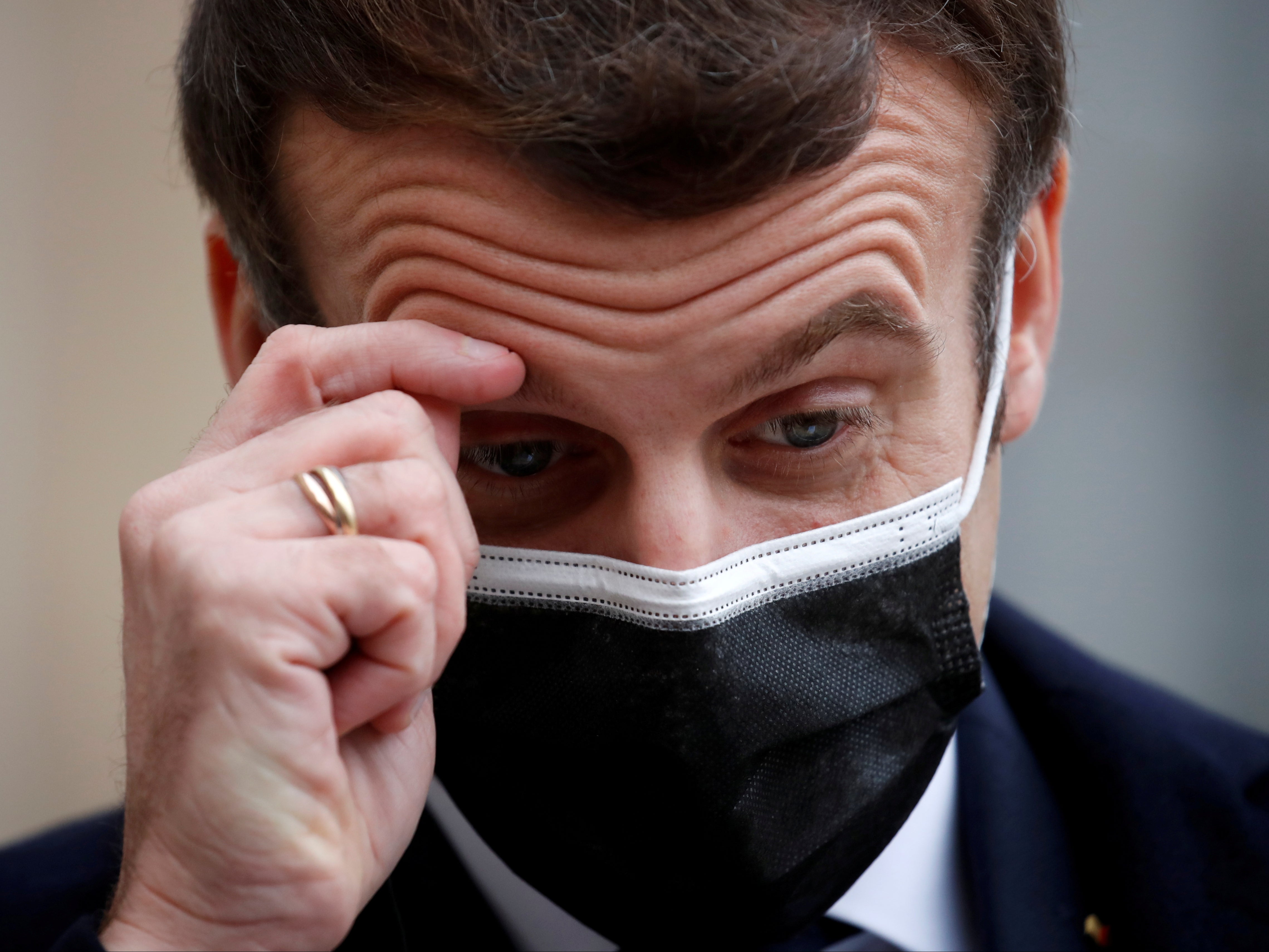 Macron sought a test on Thursday as soon as he began showing symptoms