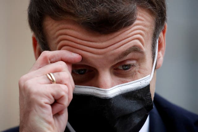 <p>Macron sought a test on Thursday as soon as he began showing symptoms</p>