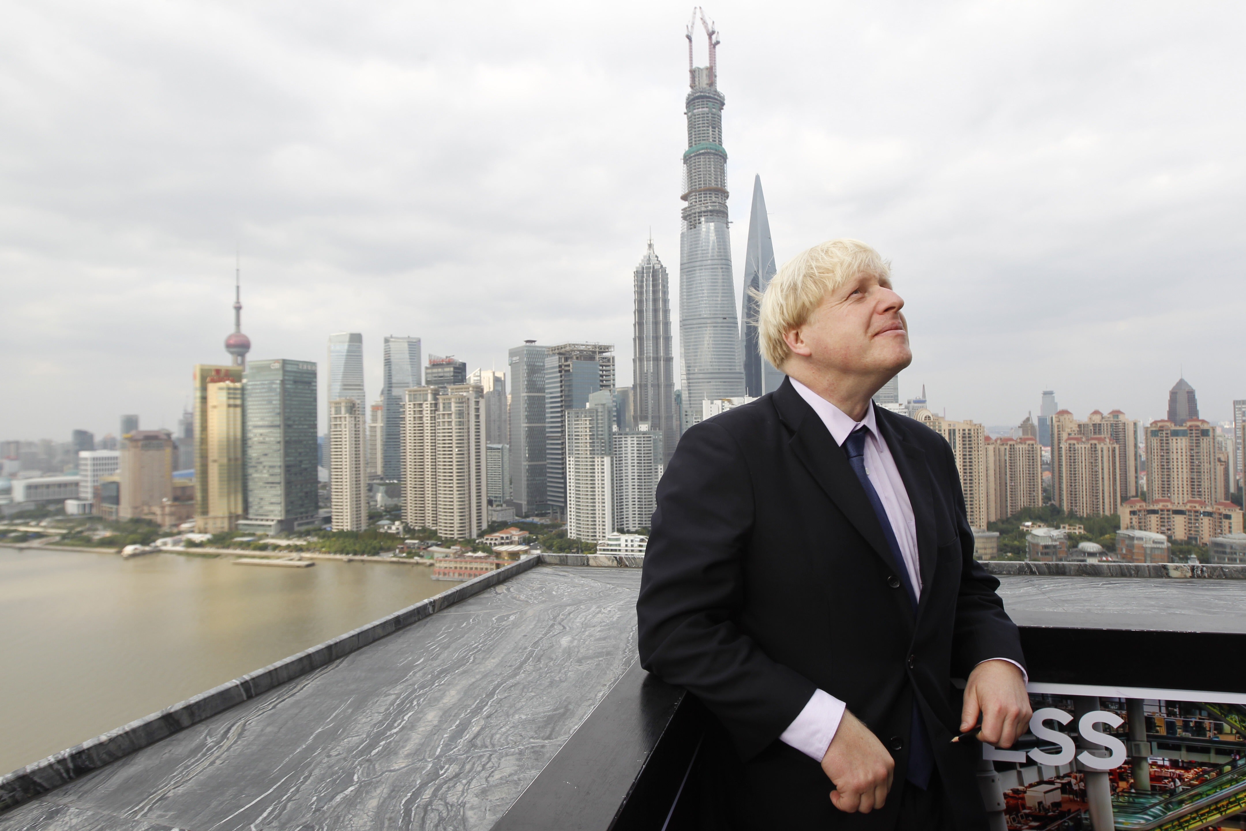 Johnson in Shanghai. His 10-point plan for tackling the climate crisis has been criticised by some green groups