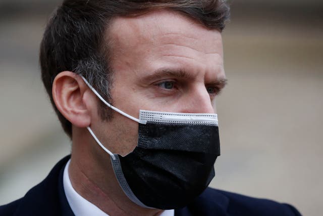 Virus Outbreak France Macron