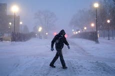 Two killed in huge car pile-up as snow hits northeast US