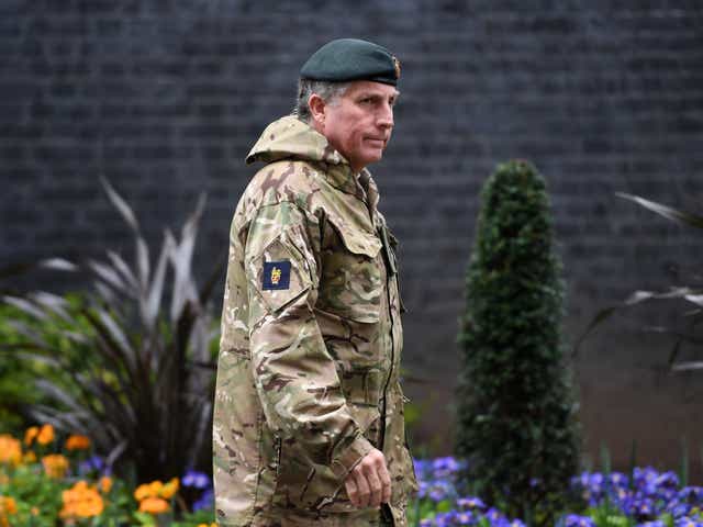 <p>Chief of the Defence Staff, General Sir Nick Carter, visits Downing Street on 5 March</p>