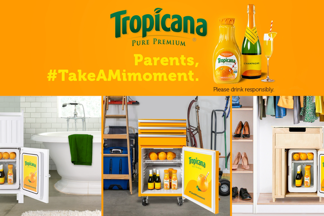 Tropicana apologises over ad encouraging parents to drink mimosas in secret 