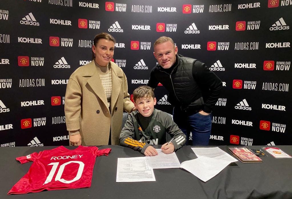 Kai Rooney signs on the dotted line
