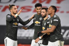 Rashford and Martial combine to sink Sheffield United