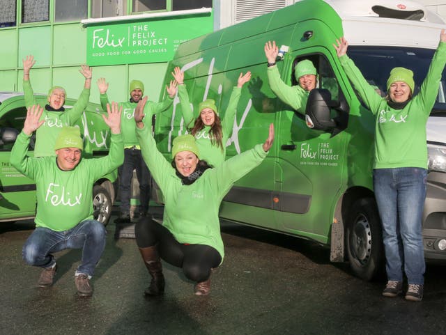 Volunteers of The Felix Project celebrate reaching £10million in donations from our campaign