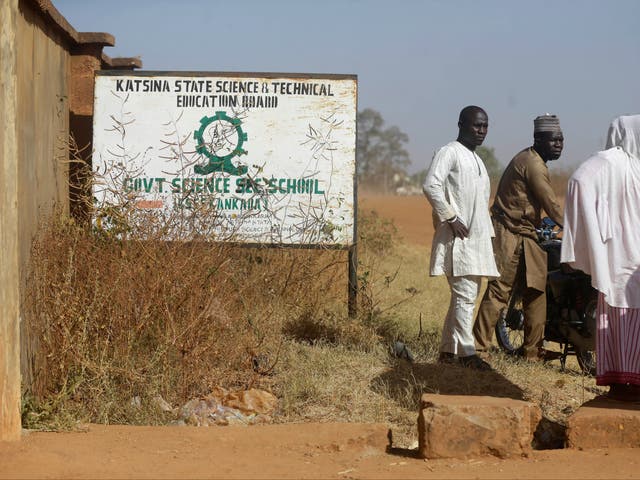 <p>Parents wait for news on their children in Kankara, Nigeria</p>