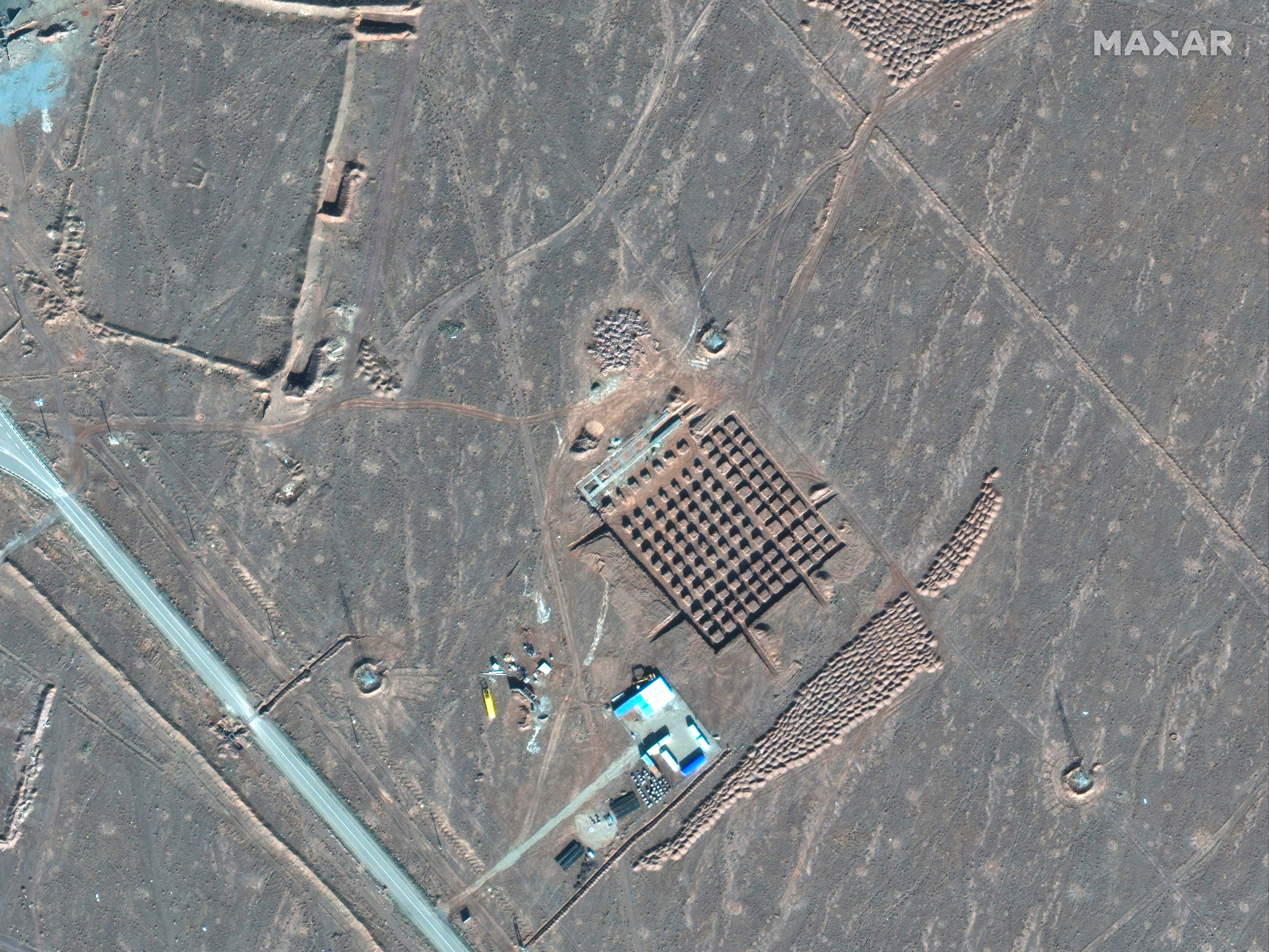 Satellite photos show construction work underway at one of Iran’s nuclear facilities