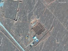 Satellite photos show Iran construction at underground nuclear site