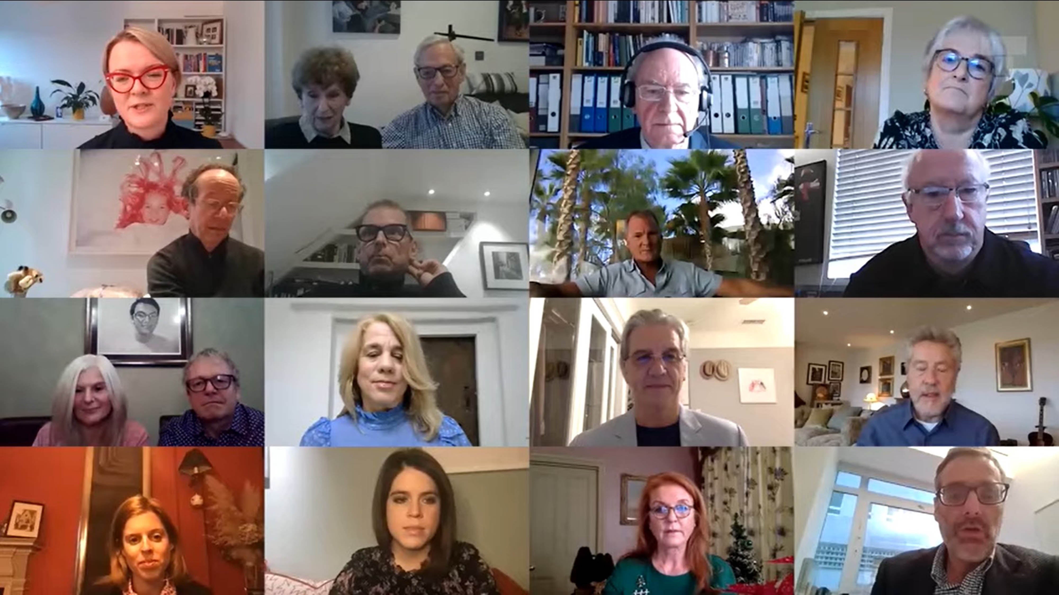 <p>The royals appeared in a virtual call to mark the 30th anniversary of the Teenage Cancer Trust</p>