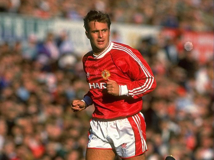 Clayton Balckmore in action for Manchester United