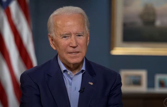 Joe Biden discusses Sen. Lindsey Graham with Steven Colbert on The Late Show 