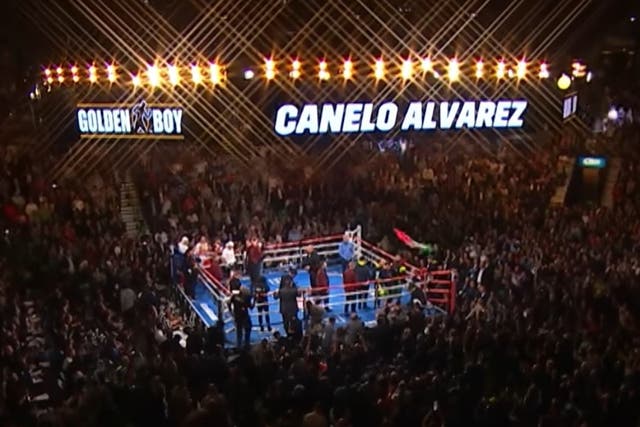 Canelo Alvarez takes on Britain’s Callum Smith in a super middleweight title fight