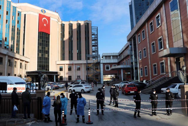 Turkey Virus Outbreak Hospital Fire