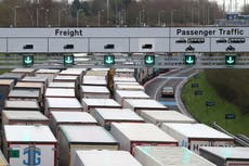 Concern over food supply as France bans UK freight