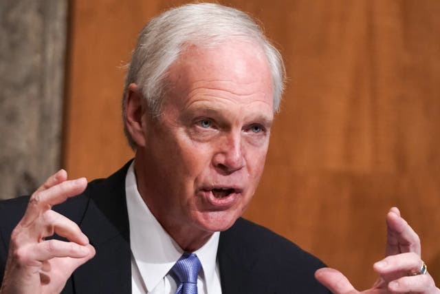 <p>Senator Ron Johnson is being criticised for downplaying the Capitol riot</p>