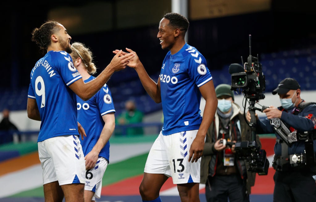 Everton celebrate