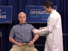 Pence mocked by SNL for getting vaccine after letting Covid ‘spread’