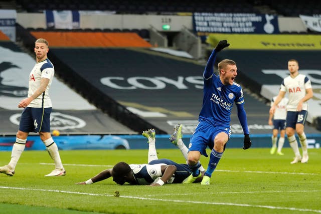 Leicester score against Tottenham