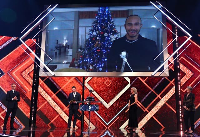 Lewis Hamilton wins the BBC Sports Personality of the Year award