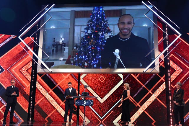 Lewis Hamilton wins the BBC Sports Personality of the Year award