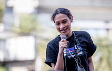 Thai actress aiding protests charged with insulting monarchy