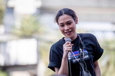 Thai actress aiding protests charged with insulting monarchy