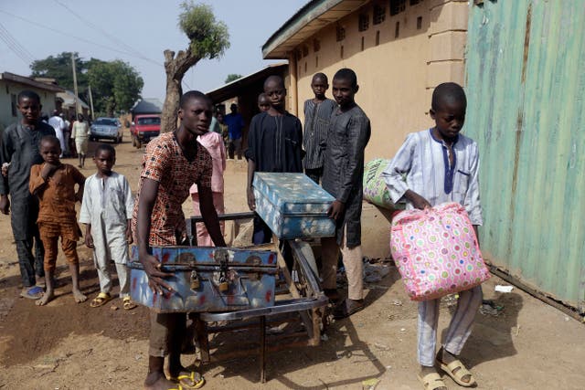 APTOPIX Nigeria Freed Schoolboys