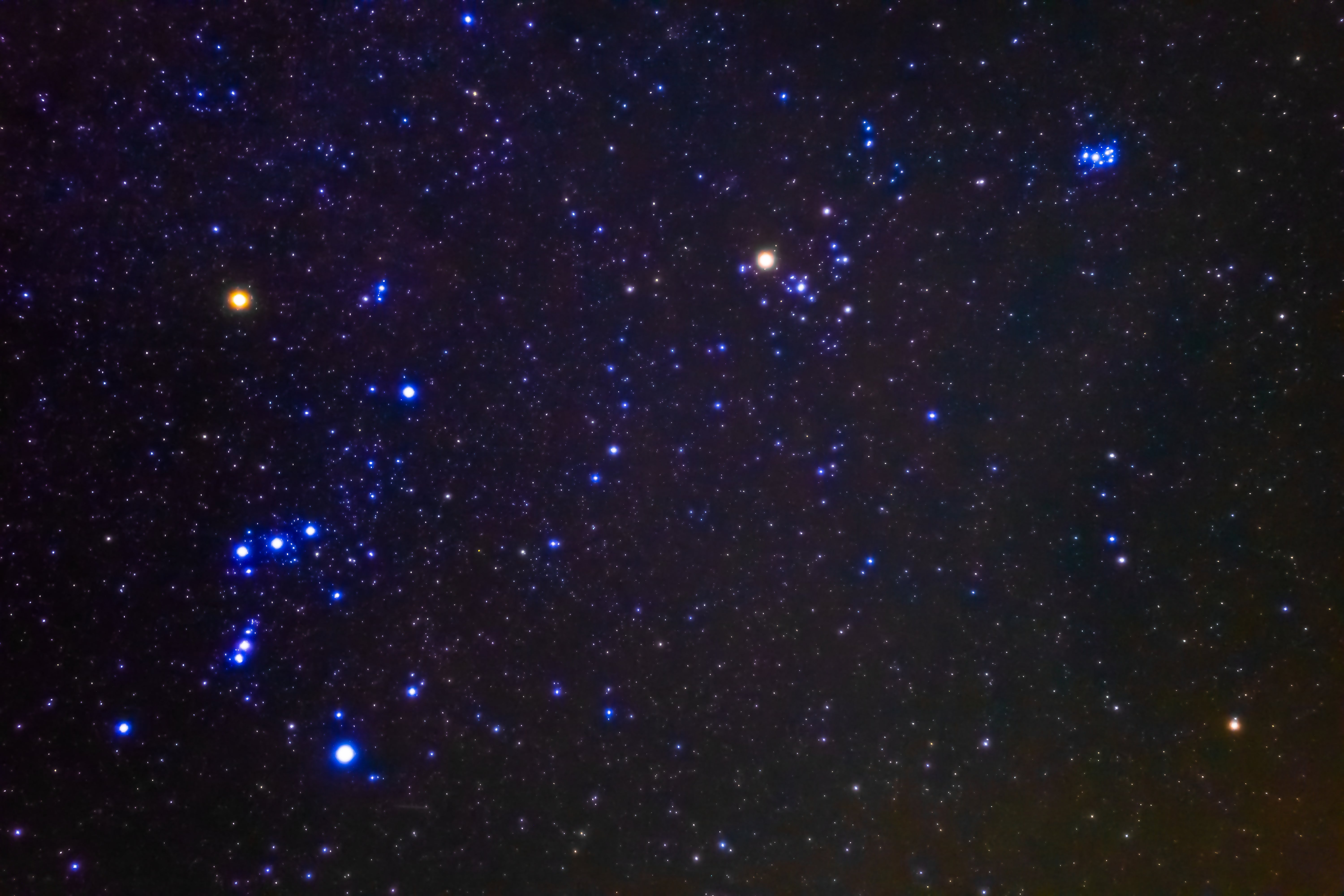 Orion, Taurus and Pleiades