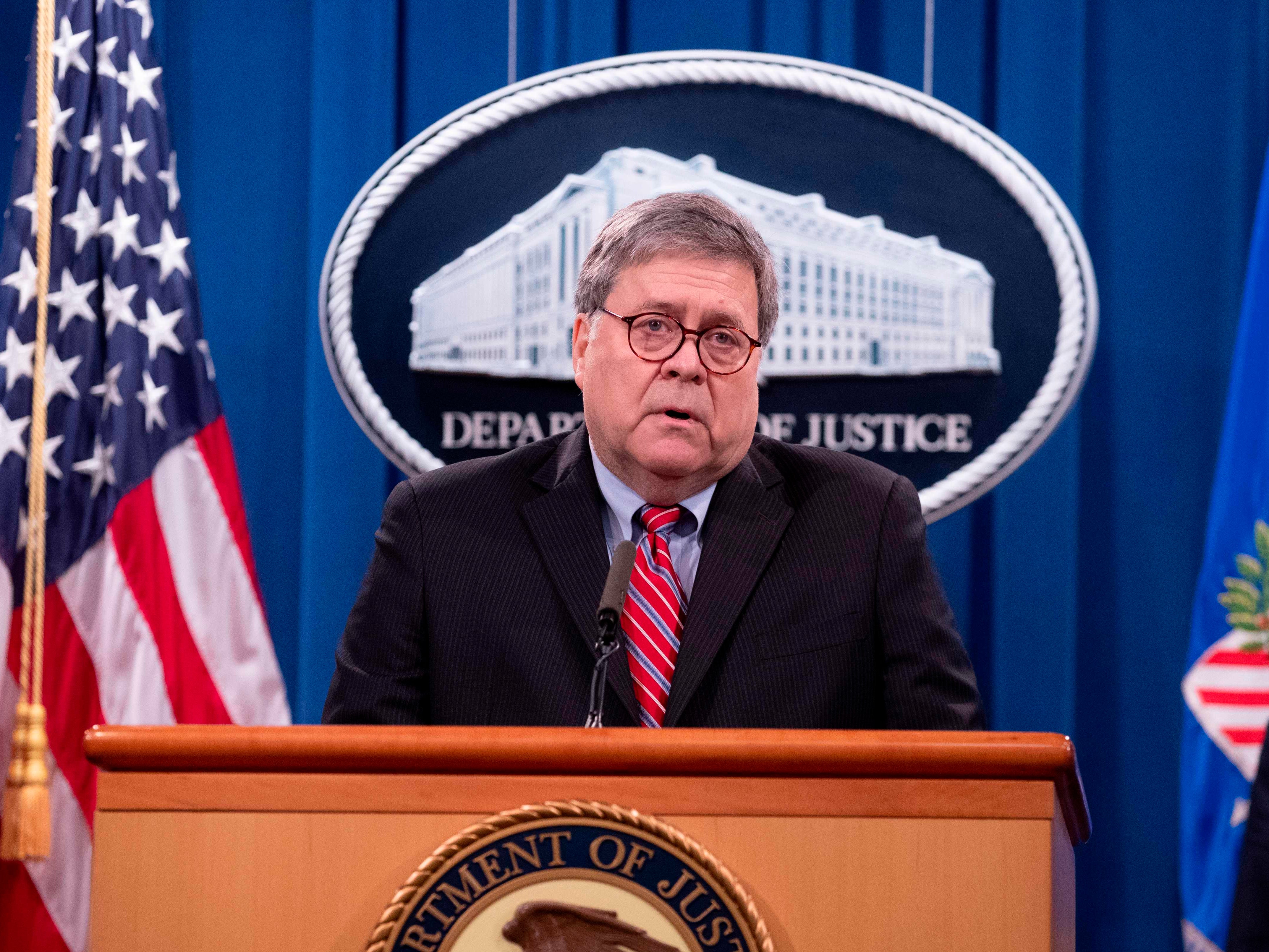 Attorney General William Barr said he sees “no reason” to seize Dominion voting machines.