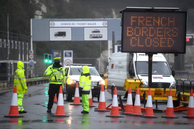 <p>France has closed its borders to the UK following an outbreak of a new variant of Covid-19</p>
