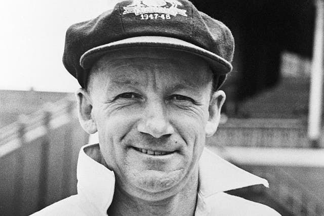 A cap worn by cricket legend Don Bradman has sold at auction