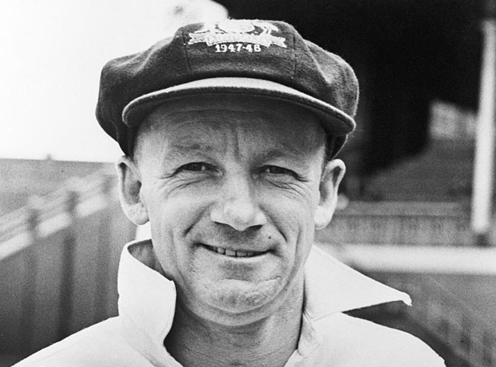 A cap worn by cricket legend Don Bradman has sold at auction