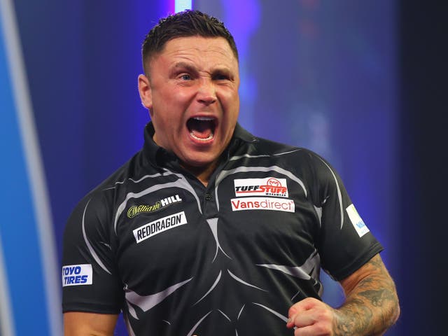 Welshman Gerwyn Price overcame his compatriot Jamie Lewis on Monday